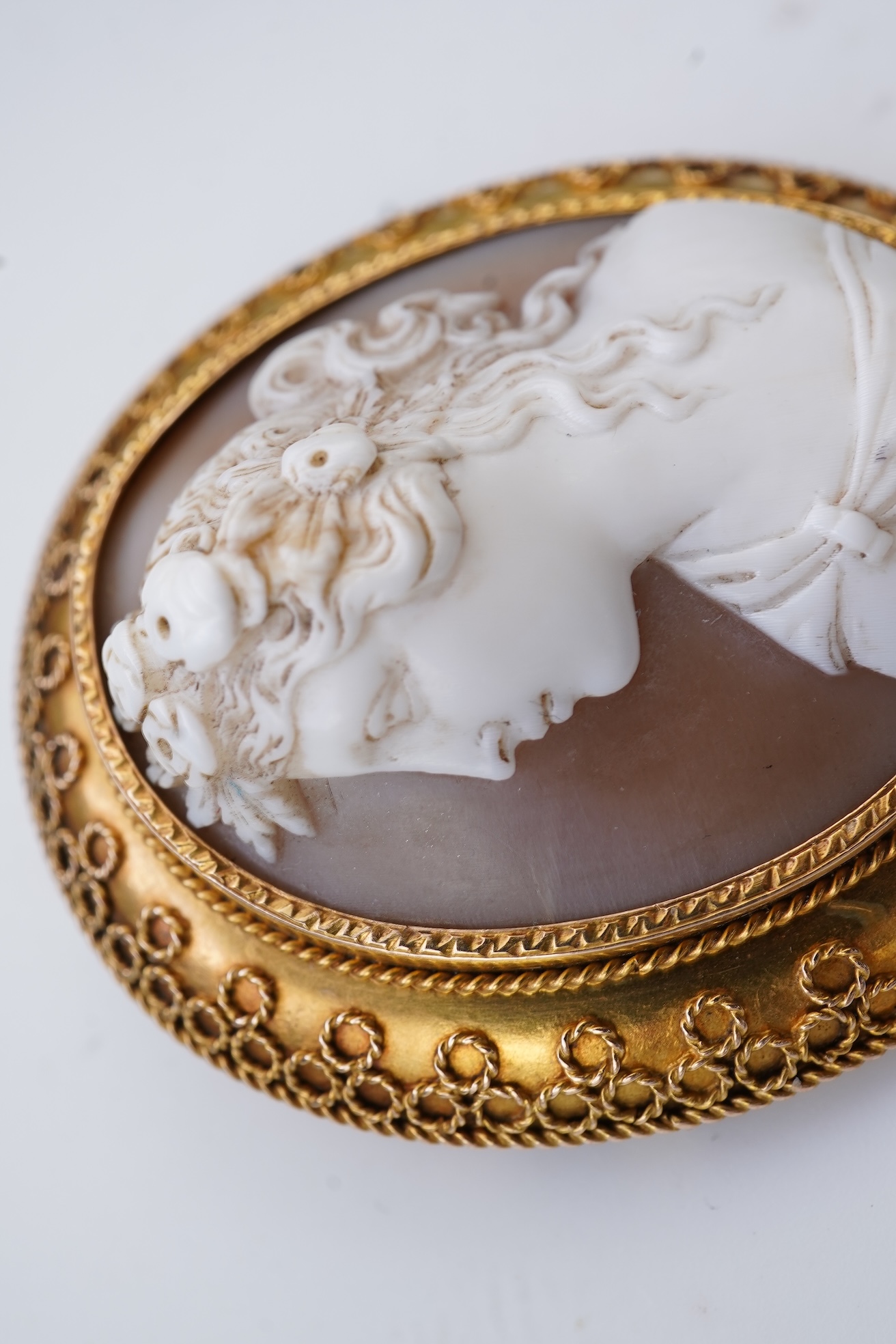 A cameo brooch, second half 19th century
